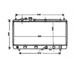 Radiateur refroidissement du moteur Mazda 323 S/F 00-03 (4 / 5 portes)