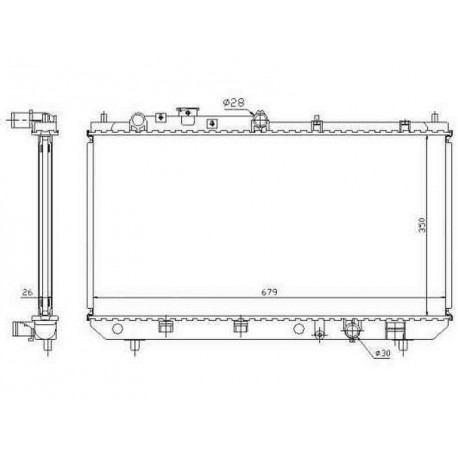 Radiateur refroidissement du moteur Mazda 323 S/F 98-00