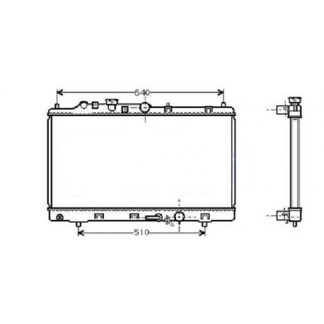 Radiateur refroidissement du moteur Mazda 323 S/F 98-00