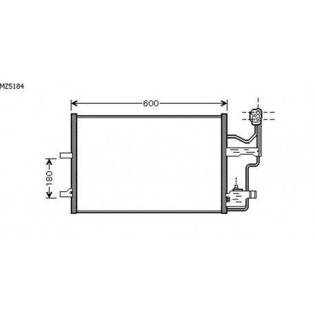  Condenseur clim. MAZDA 5. DIESEL AUSF. M/A +/-AC 
