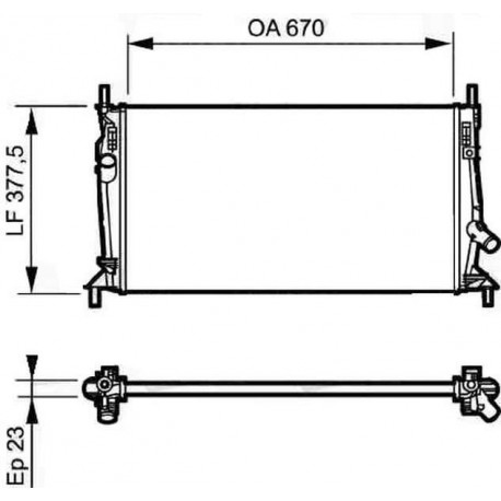 Radiateur refroidissement du moteur Mazda 5 05-08 Mazda 5 08-10
