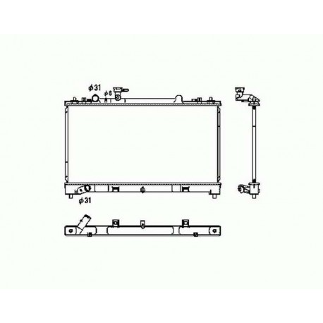Radiateur refroidissement du moteur Mazda 6 08-10 Berline / Break