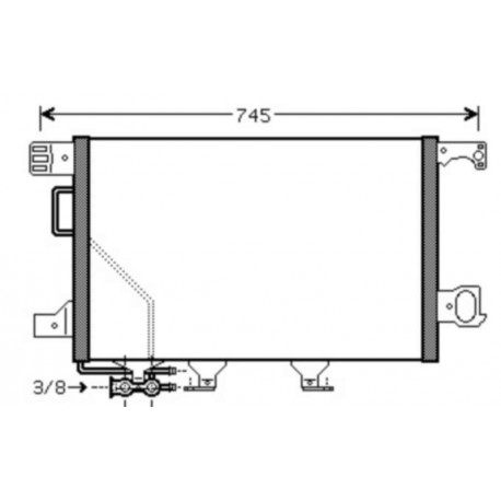 Condenseur climatisation Mercedes Classe C W203 04-06 180-320