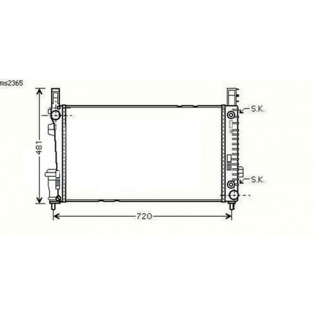 Radiateur refroidissement du moteur Mercedes Classe A W169 04-08 Mercedes Classe A W169 apres 2008