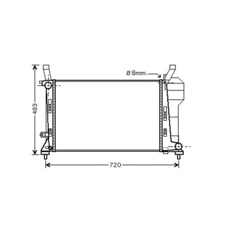 Radiateur refroidissement du moteur Mercedes Classe B W245 apres 2008 Mercedes Classe B W245 apres 2008