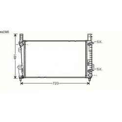 Radiateur refroidissement du moteur Mercedes Classe A W169 04-08 Mercedes Classe A W169 apres 2008 Mercedes Classe B W245 05-08