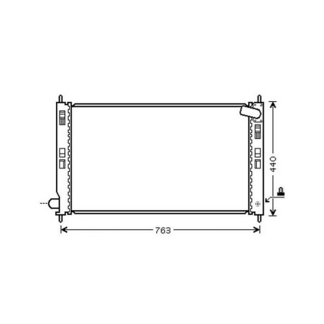 Radiateur refroidissement du moteur Mitsubishi Lancer apres 2008 Berline