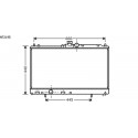 Radiateur refroidissement du moteur Mitsubishi Lancer 03-07 Berline / Break