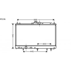 Radiateur refroidissement du moteur Mitsubishi Lancer 03-07 Berline / Break