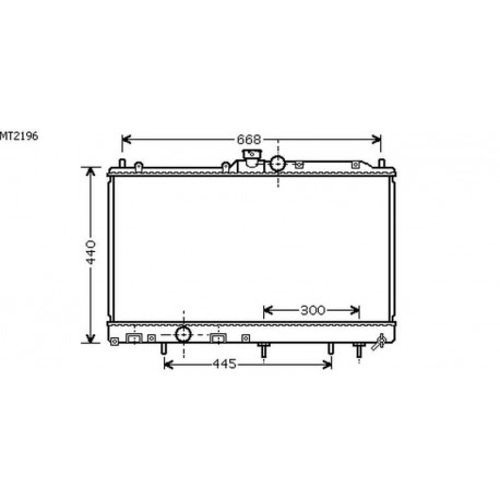 Radiateur refroidissement du moteur Mitsubishi Lancer 03-07 Berline / Break