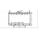 Radiateur refroidissement du moteur Mitsubishi Lancer 03-07 Berline / Break