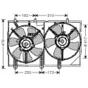  électroVentilateur double. MITSUBISHI OUTLANDER tous mod. 
