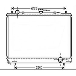 Radiateur refroidissement du moteur Mitsubishi Pajero 00-02
