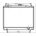 Radiateur refroidissement du moteur Mitsubishi Pajero 00-02