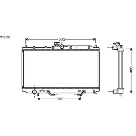 Radiateur refroidissement du moteur Mitsubishi Spacestar 98-02