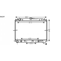 Radiateur refroidissement du moteur Nissan Pathfinder 05-10