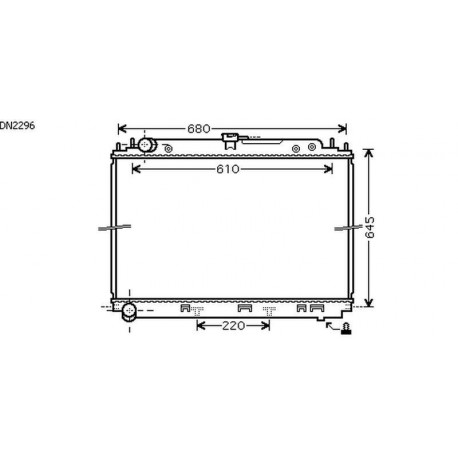 Radiateur refroidissement du moteur Nissan Navara 05-10 Nissan Pathfinder 05-10