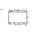 Radiateur refroidissement du moteur Nissan Navara 05-10 Nissan Pathfinder 05-10