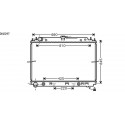 Radiateur refroidissement du moteur Nissan Pathfinder 05-10 Nissan Pathfinder 05-10