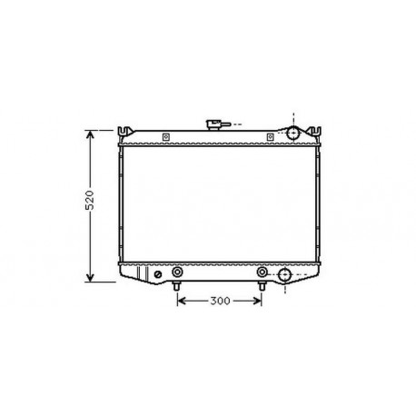  Radiateur Eau TERRANO WD21. 3.0i MAN/AUTOM. 