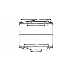 Radiateur refroidissement du moteur Nissan Terrano II apres 1993