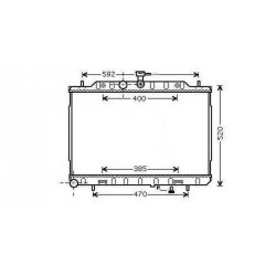Radiateur refroidissement du moteur Nissan X-Trail (T31) apres 2007