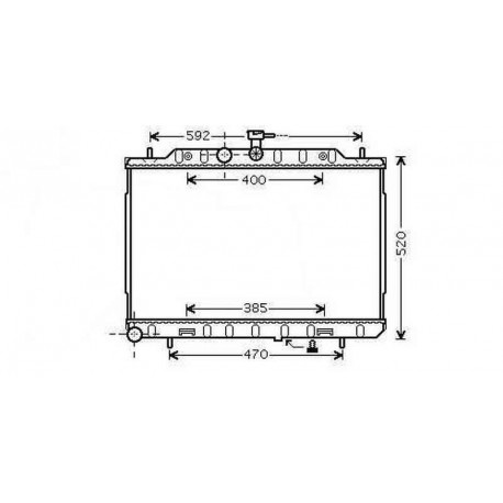 Radiateur refroidissement du moteur Nissan X-Trail (T31) apres 2007