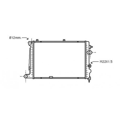  Radiateur CALIBRA. 2.0 16V/TURBO 4x4 