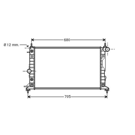 Radiateur refroidissement du moteur Opel Vectra B 99-02