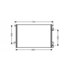  Condenseur clim. SIGNUM+VECTRA C. 2.0+2.2 DTi.MAN/AUTOM. 
