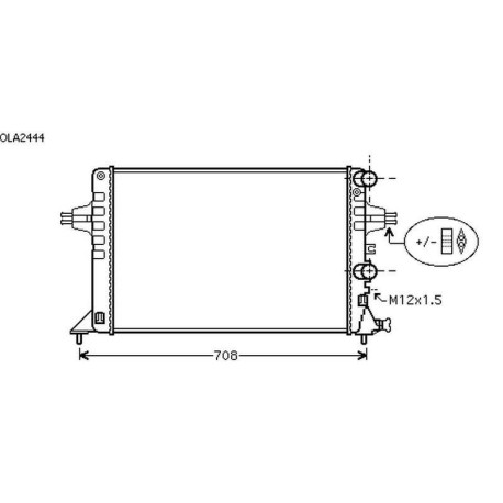 Radiateur refroidissement du moteur Opel Zafira 99-05