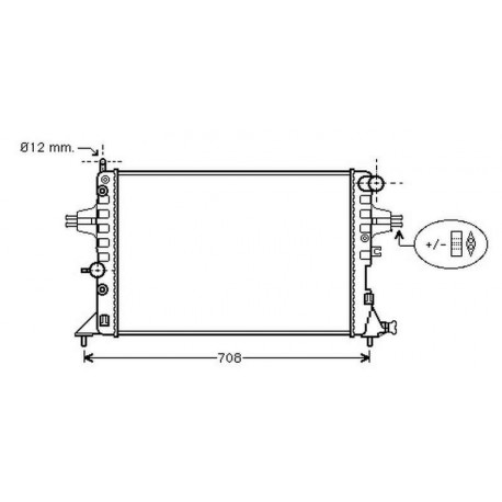 Radiateur refroidissement du moteur Opel Astra G 97-04
