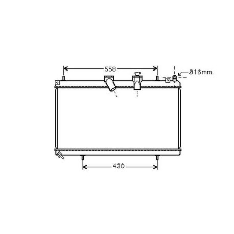 Radiateur refroidissement du moteur Peugeot 407 04-08 Citroen C5 04-08 Citroen C5 04-08 Citroen C5 04-08