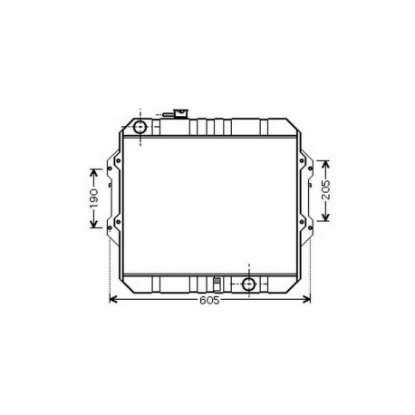 Radiateur refroidissement du moteur Toyota Hilux LN 165-170 01-05