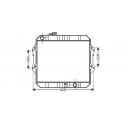 Radiateur refroidissement du moteur Toyota Hilux LN 165-170 01-05