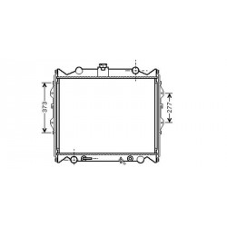 Radiateur refroidissement du moteur Toyota Landcruiser J9 / J10 96-02