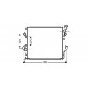 Radiateur eau LANDCRUISER GRJ02-07 650x590