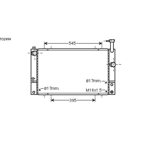 Radiateur TOYOTA PRiUS03-09 600x350