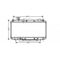 Radiateur refroidissement du moteur Toyota RAV 4 03-06
