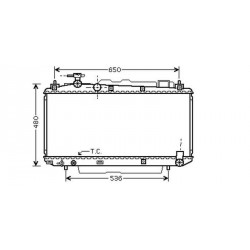 Radiateur refroidissement du moteur Toyota RAV 4 00-03