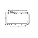 Radiateur refroidissement du moteur Toyota RAV 4 00-03