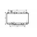 Radiateur refroidissement du moteur Toyota RAV 4 00-03