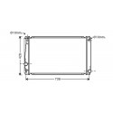 Radiateur TOYOTA RAV 406- 673x415x16
