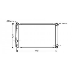 Radiateur refroidissement du moteur Toyota RAV 4 09-10