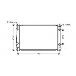 Radiateur refroidissement du moteur Toyota RAV 4 06-09