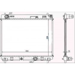 Radiateur refroidissement du moteur Toyota Yaris 06-08