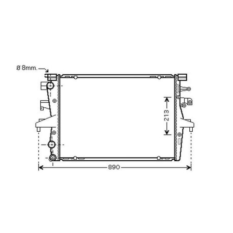 Radiateur refroidissement du moteur VolksWagen T5 Transporteur 03-09