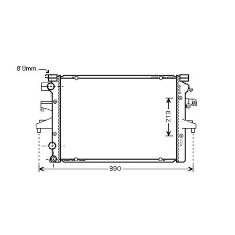 Radiateur Volkswagen VW T503- 710x463x40