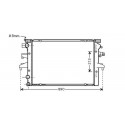 Radiateur Volkswagen VW T503- 710x463x40