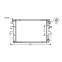 Radiateur Volkswagen VW T503- 710x463x32